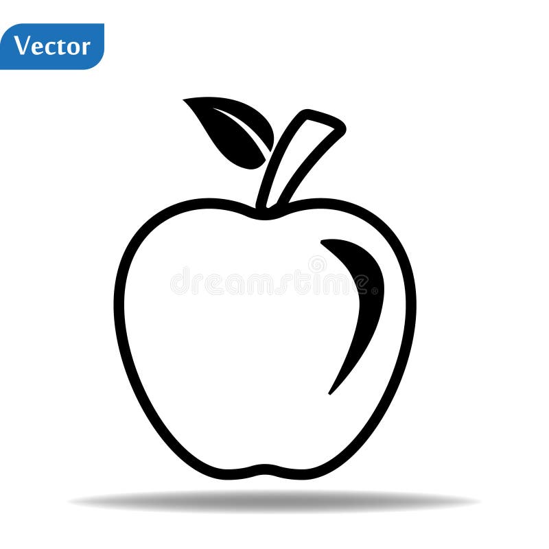 Apple Vector Icon. Apple Fruit Illustration Icon. Web Design ...