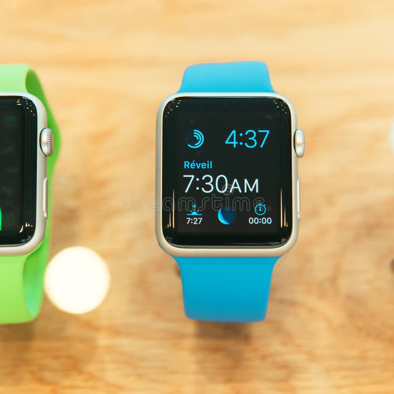 Apple Watch starts selling worldwide royalty free stock photos