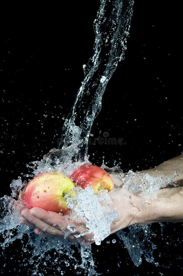 Apple and water