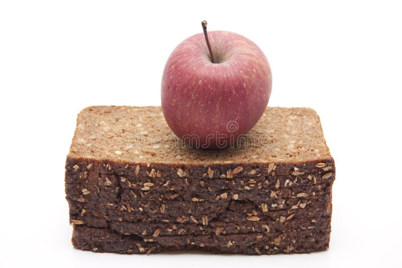 Apple on wholemeal bread