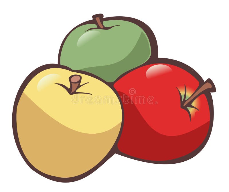 Three Apples Stock Illustrations – 4,109 Three Apples Stock