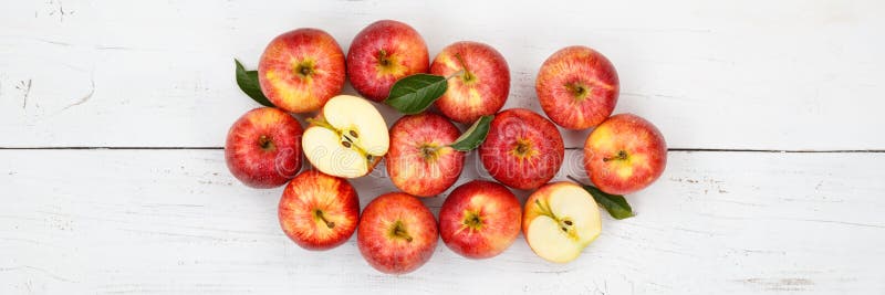 Apples apple fruit fruits banner red top view royalty free stock photo Apples apple fruit fruits banner red top view royalty free stock photo
