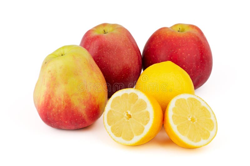 Apples and lemons stock image. Image of apple, yellow 14590055