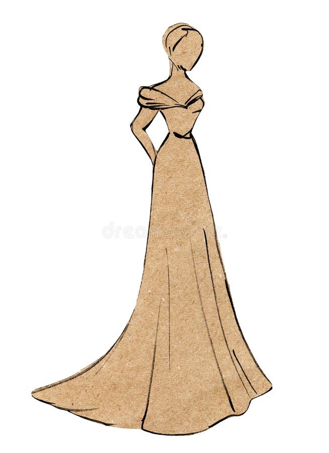 Fashion sketch. A girl in a dress. Vector girl in a dress . Fashion. Gentle  dress and flowers . Wedding Dress. Bride. The princess in a ball gown .  Stock Vector | Adobe Stock