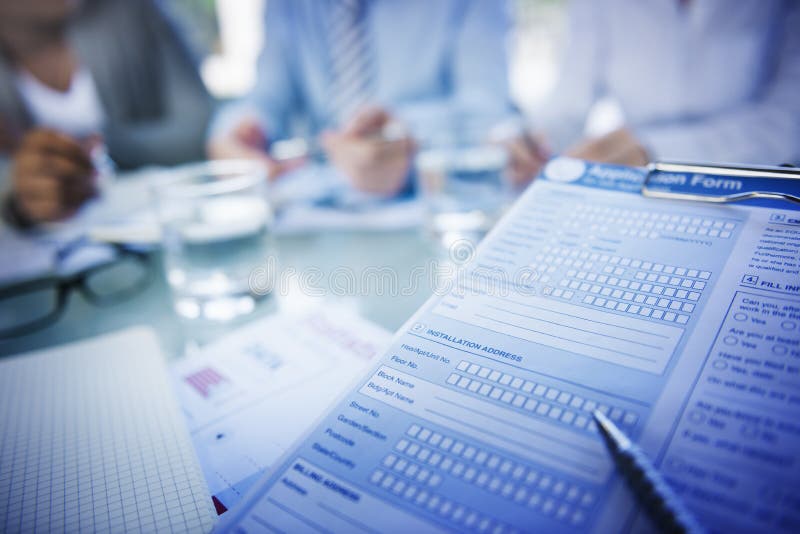 Application Form Job Interview Employment Concepts royalty free stock photography