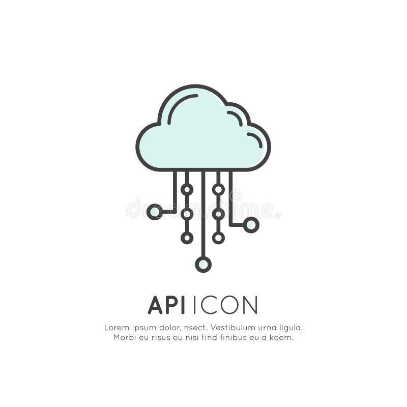 Application Programming Interface API Technology royalty free illustration Application Programming Interface API Technology royalty free illustration