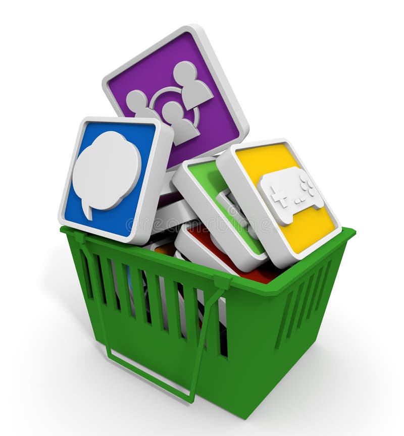 Application / Purchase / Basket Stock Illustration Illustration of
