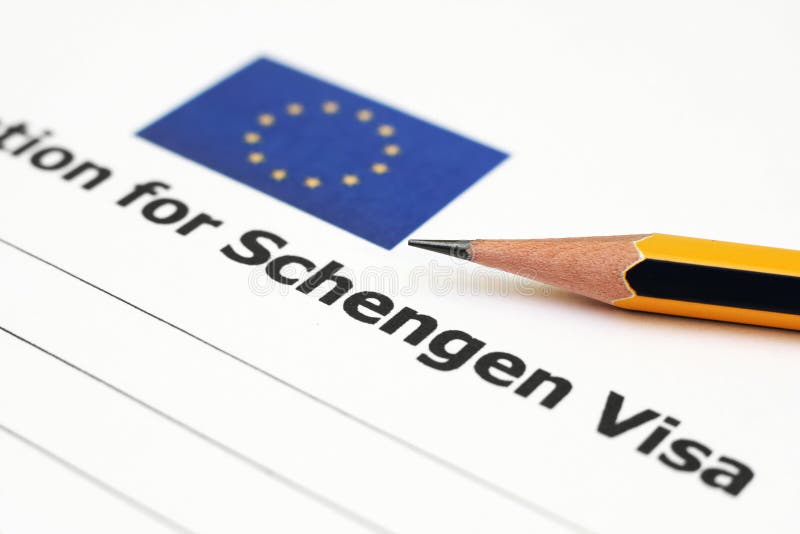 Application for Schengen Visa Stock Photo - Image of national, stamp
