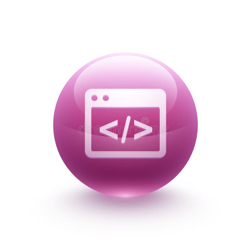 Application window web icon stock illustration