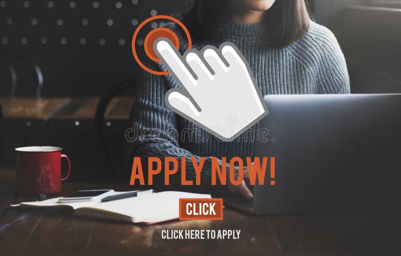 Appliquez maintenant le concept d'emploi de ressources humaines d'application image libre de droits Appliquez maintenant le concept d'emploi de ressources humaines d'application image libre de droits