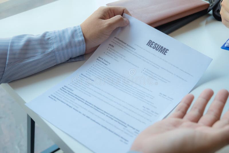 Applying for work, presenting yourself to executives, and applying for business royalty free stock photos