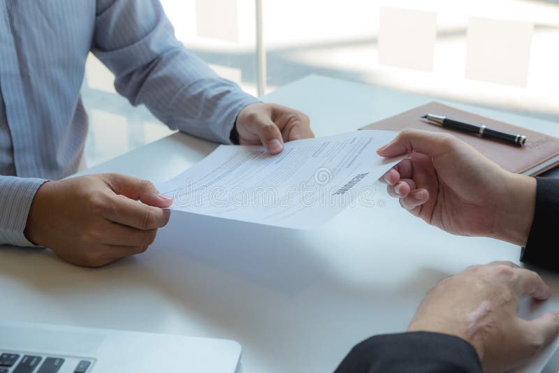 Applying for work, presenting yourself to executives, and applying for business royalty free stock images