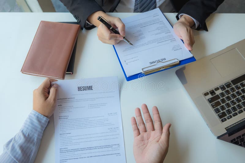 Applying for work, presenting yourself to executives, and applying for business stock images