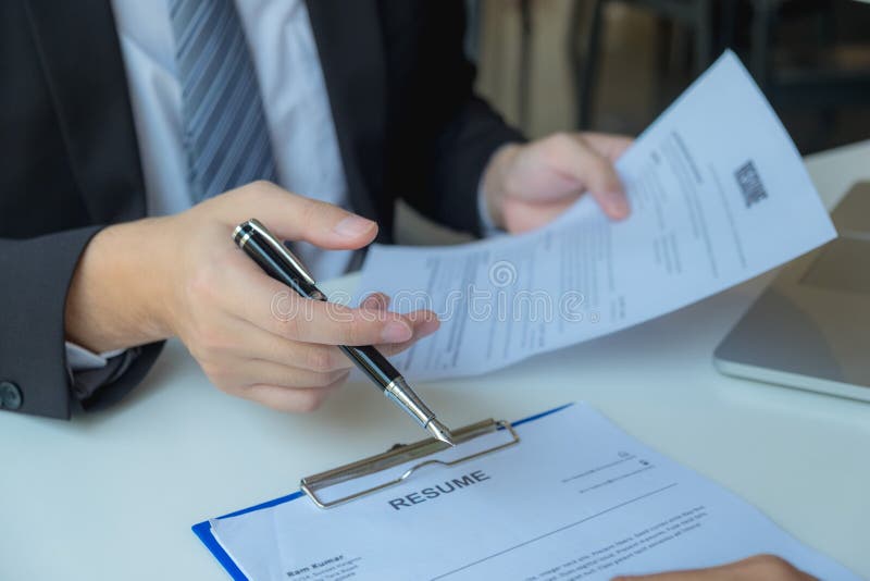 Applying for work, presenting yourself to executives, and applying for business royalty free stock photos