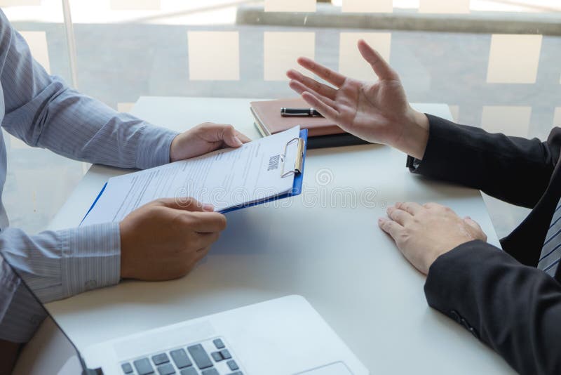 Applying for work, presenting yourself to executives, and applying for business stock photos