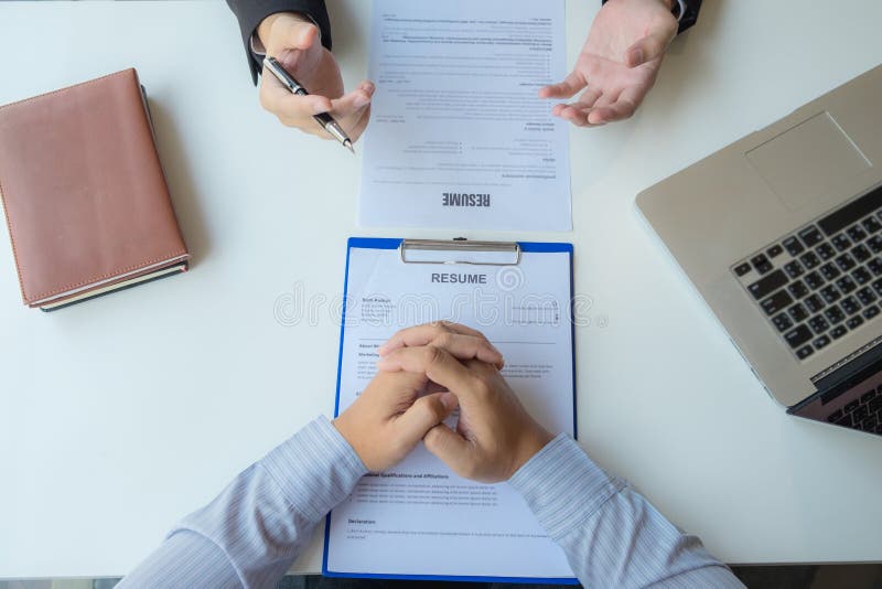 Applying for work, presenting yourself to executives, and applying for business stock photos