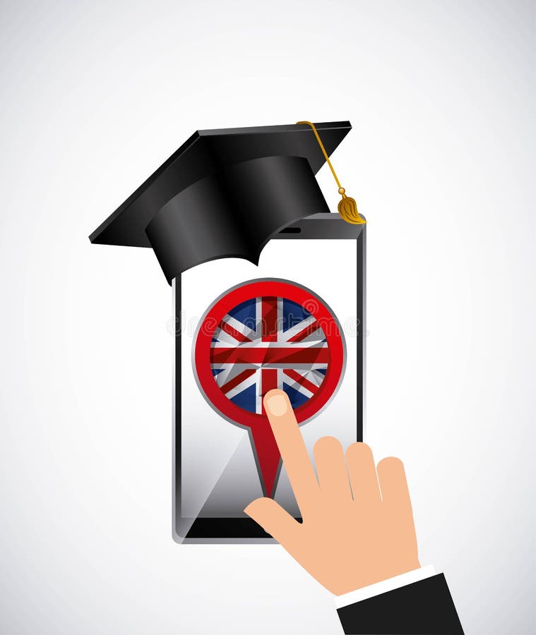 Apprenez La Conception De L'anglais Illustration de Vecteur