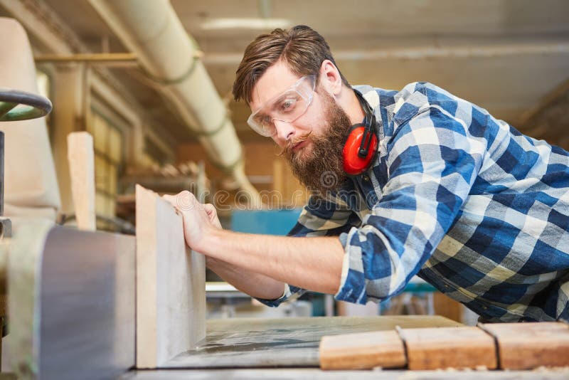 Apprentice and Carpenter Masters Measure Wood Stock Image Image of