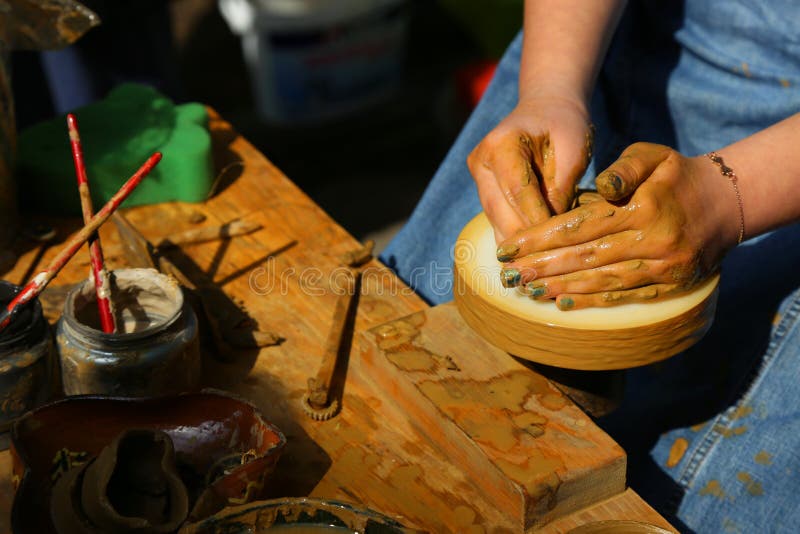 Pottery stock photo. Image of craftsmanship, sunlight 33903890