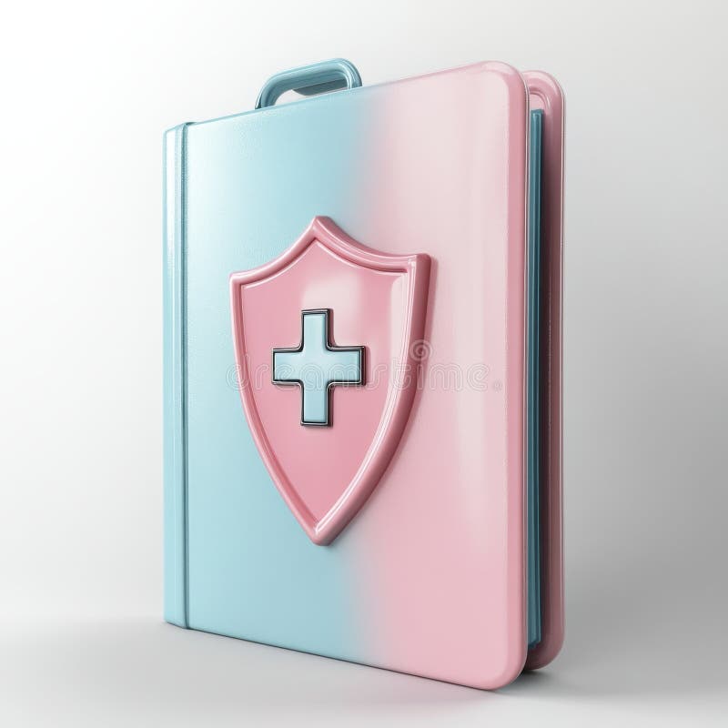 The approach to cocktail bartending techniques. The idea of AI cybersecurity in healthcare. A digital shield icon royalty free stock photo