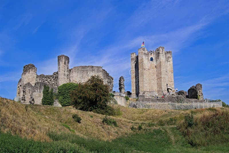 The approach to Conisbrough Castle on the first day of Autumn.