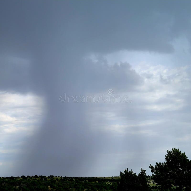 An Approaching Rainstorm in Arizona Stock Image Image of morning
