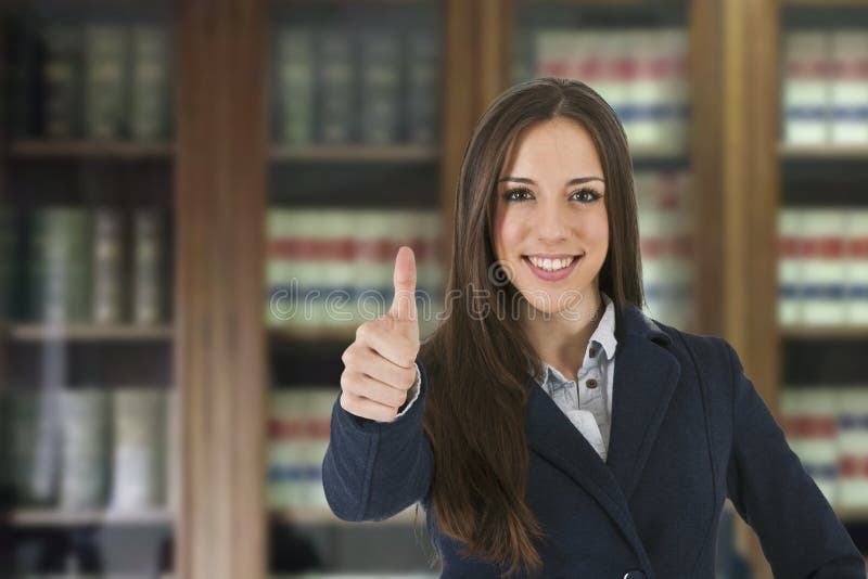 Donna d'affari tutto bene fotografie stock