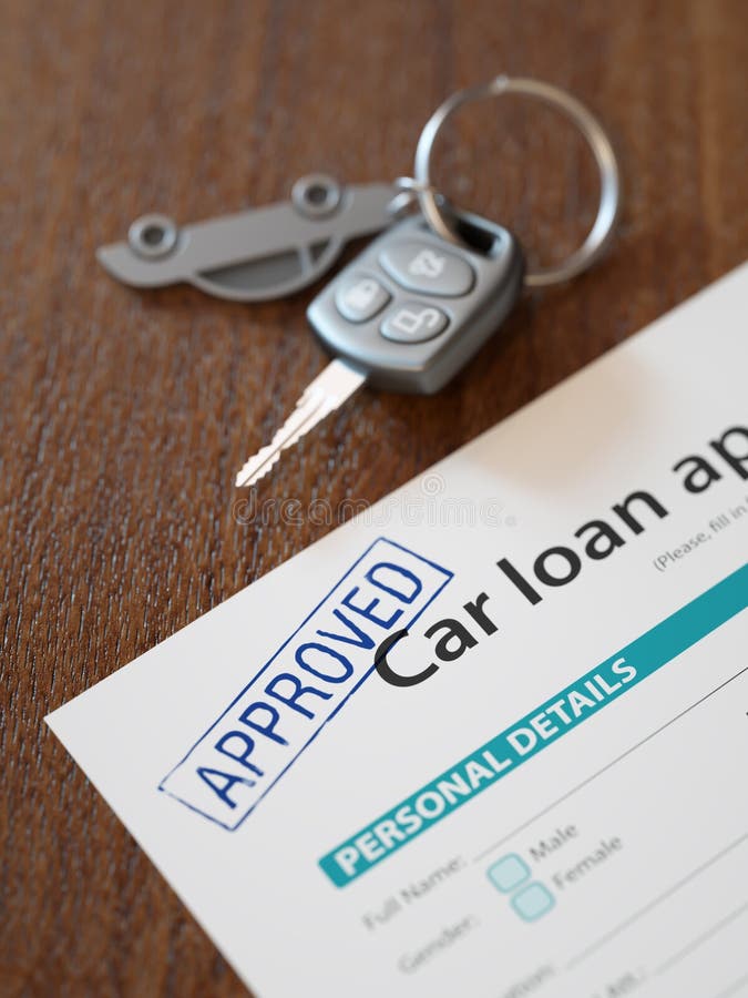 Approved Car Loan Application Stock Image  Image of sign, research