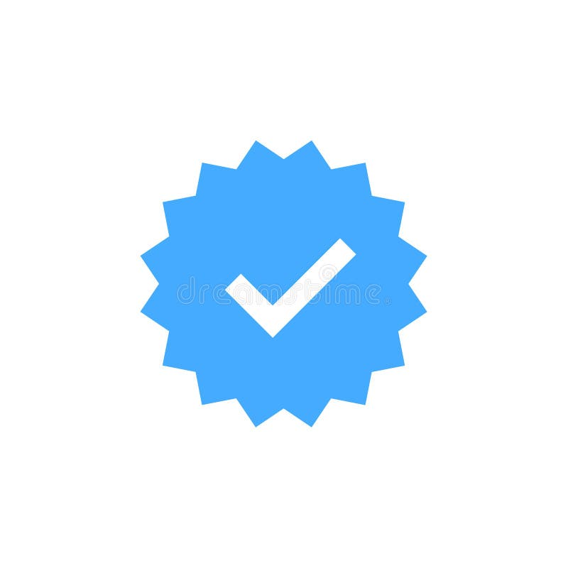 Approved Icon. Profile Verification. Accept Quality Icon. Check Mark. Sticker with Tick. Vector Illustration. Vector - Illustration of poll: 128840911