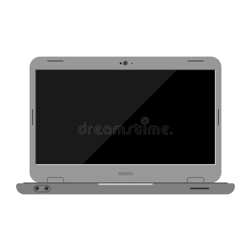 Apra il computer portatile illustrazione vettoriale Apra il computer portatile illustrazione vettoriale