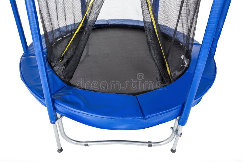 Trampolino Per I Bambini E Gli Adulti Per Divertimento Dell'interno O Forma  Fisica All'aperto Che Salta Sul Fondo Bianco Trampoli Fotografia Stock -  Immagine di carino, sfondo: 117555824