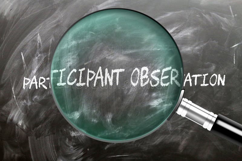 Aprender estudio e inspeccionar la observación de los participantes ilustración del vector