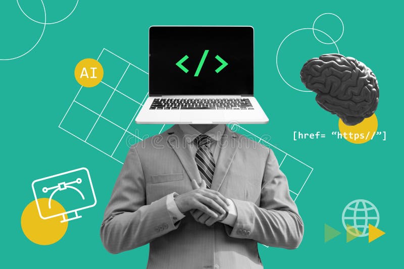 Aprendizaje automático para ayudar a codificar la programación y el desarrollo de sitios web imágenes de archivo libres de regalías