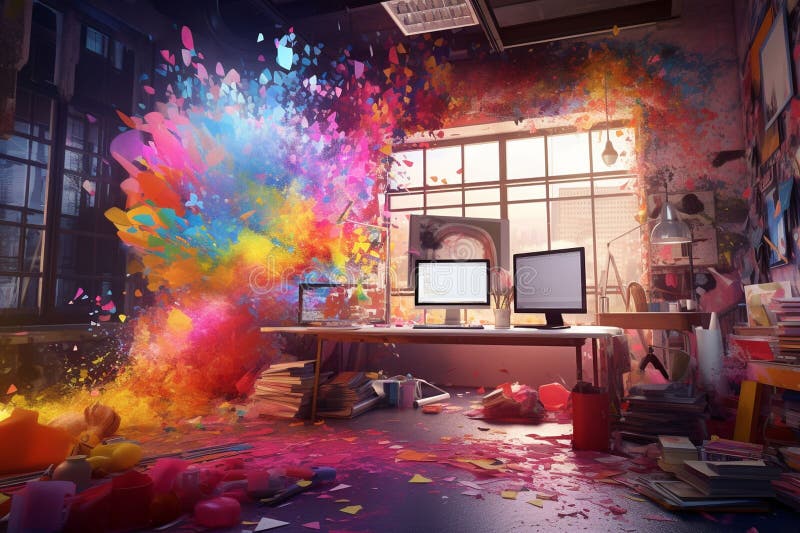 Apresente o conceito de inovação e ilustração stock