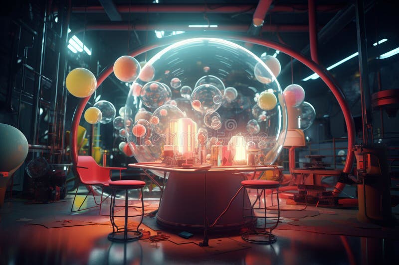 Apresente o conceito de inovação e ilustração royalty free