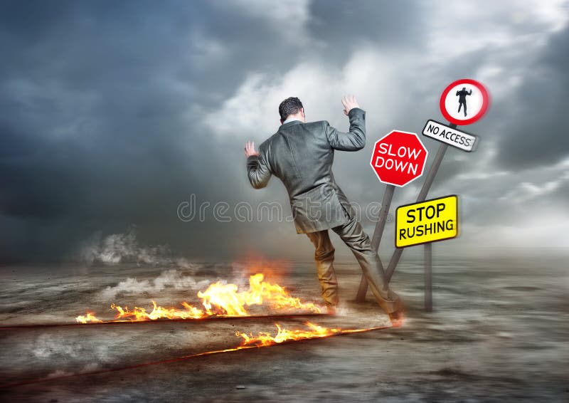 Apresse-se acima e retarde-se imagem de stock Apresse-se acima e retarde-se imagem de stock