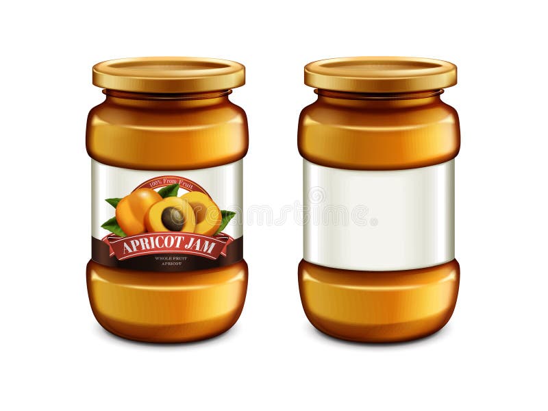 Download Apricot Jam Label With Jar Stock Vector Illustration Of Mango 37044789 Yellowimages Mockups