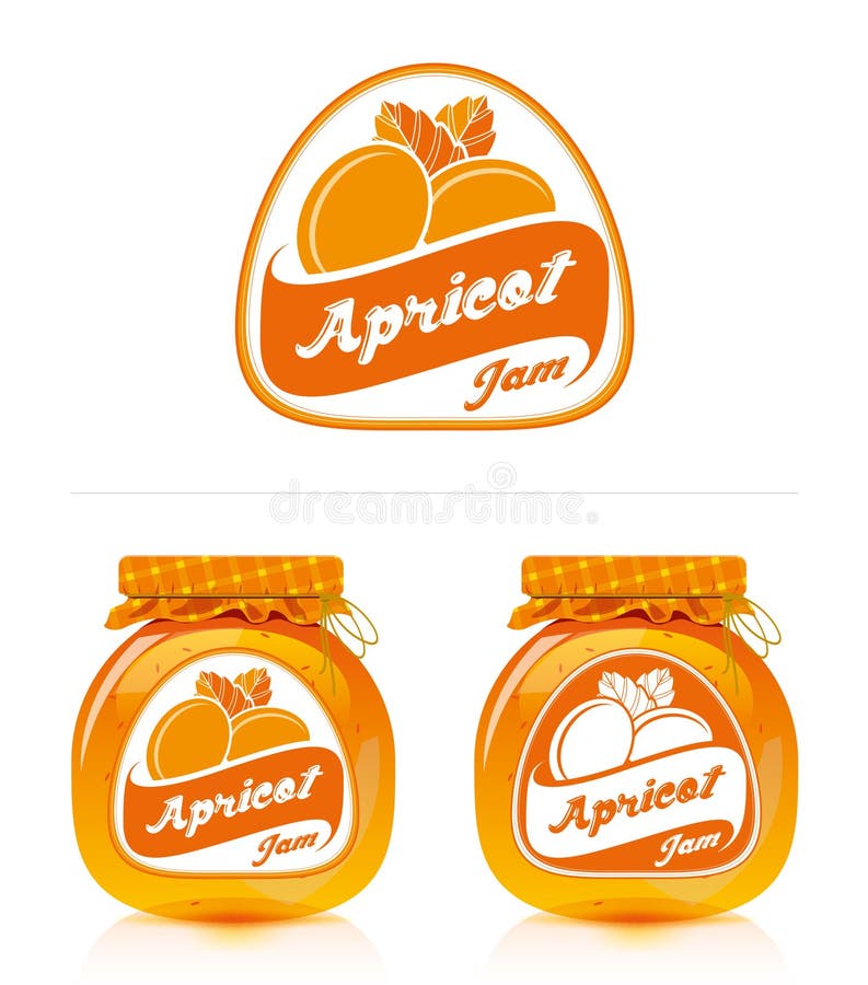 Apricot jam labels free