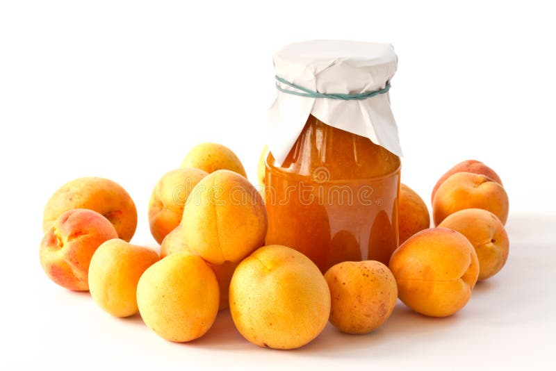 Aprikosenmarmelade lizenzfreie stockfotos Aprikosenmarmelade lizenzfreie stockfotos