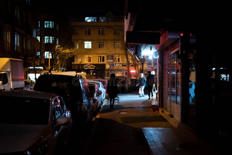 People staying in Queues in front of shops to buy food befor the 2-Day curfew. It is 23.00 and in 1 Hour the curfew begins. People staying in Queues in front of shops to buy food befor the 2-Day curfew. It is 23.00 and in 1 Hour the curfew begins.