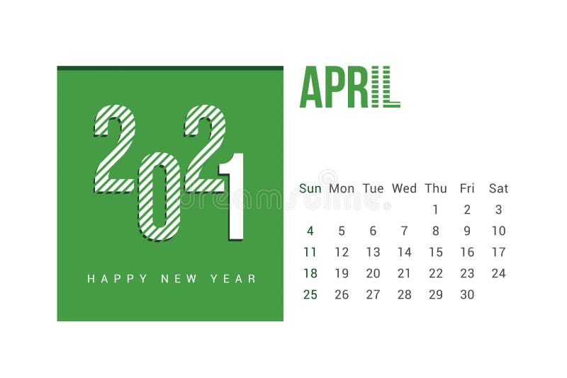 April 2021 Calendar - Monthly Calendar Template - 2021 ...