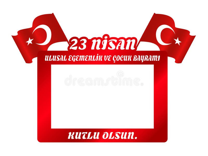 Vector illustration of the cocuk bayrami 23 nisan , translation: Turkish April 23 National Sovereignty and Children`s Day. royalty free illustration Vector illustration of the cocuk bayrami 23 nisan , translation: Turkish April 23 National Sovereignty and Children`s Day. royalty free illustration