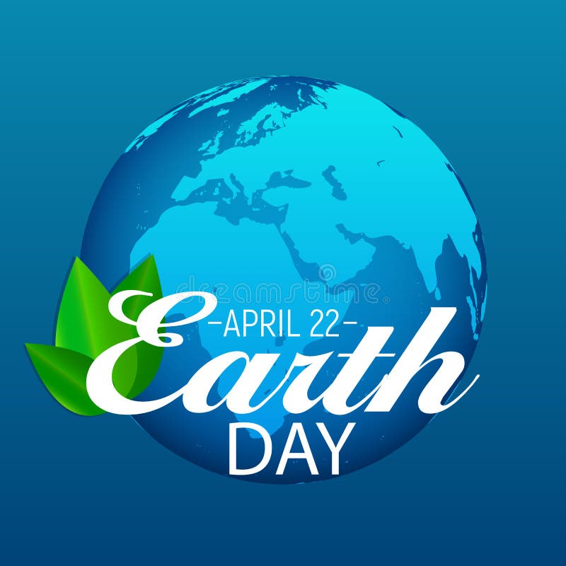 April 22, Earth Day Background Vector Illustration Stock Vector