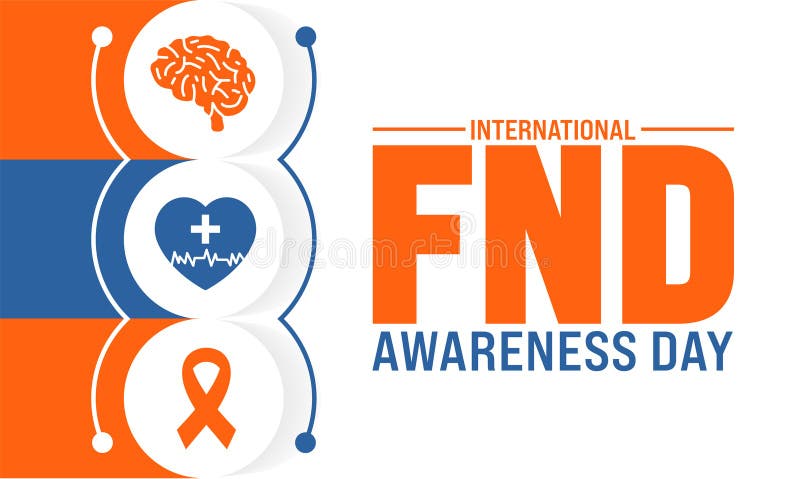 April is FND Awareness Day background template. Holiday concept. use to background, banner, placard, card, and poster design