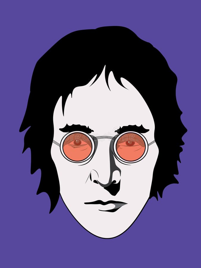 John Lennon and Yoko Ono stock vector. Illustration of yoko - 4691466