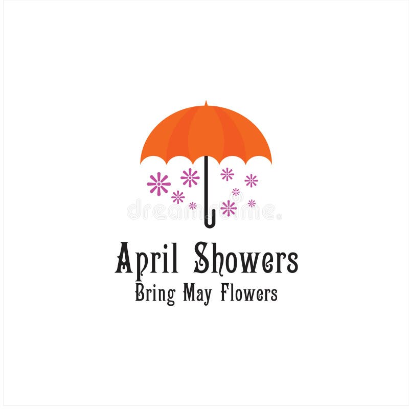 April Showers Bring May Flowers Stock Illustrations – 53 April Showers ...