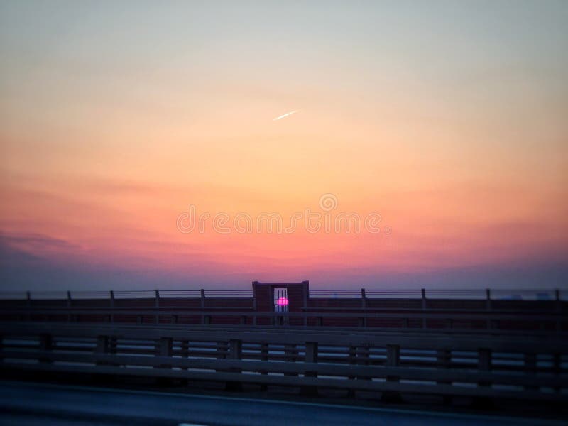 The April sunset royalty free stock photos