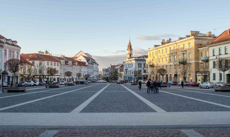 Après-midi parfait à vilnius photographie stock