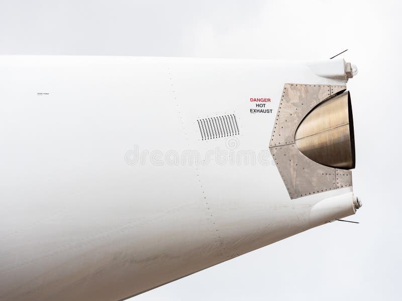 APU exhaust pipe stock photo. Image of commercial, aeroplane - 115639530