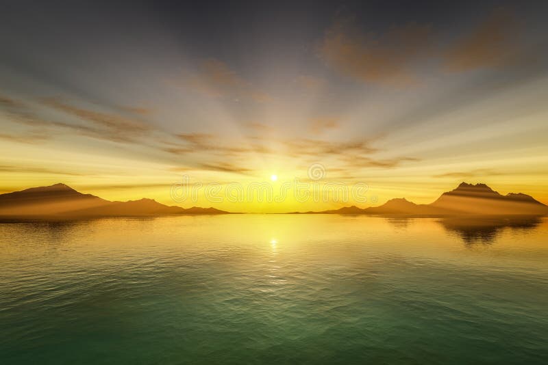 Apus peste ocean stock illustration